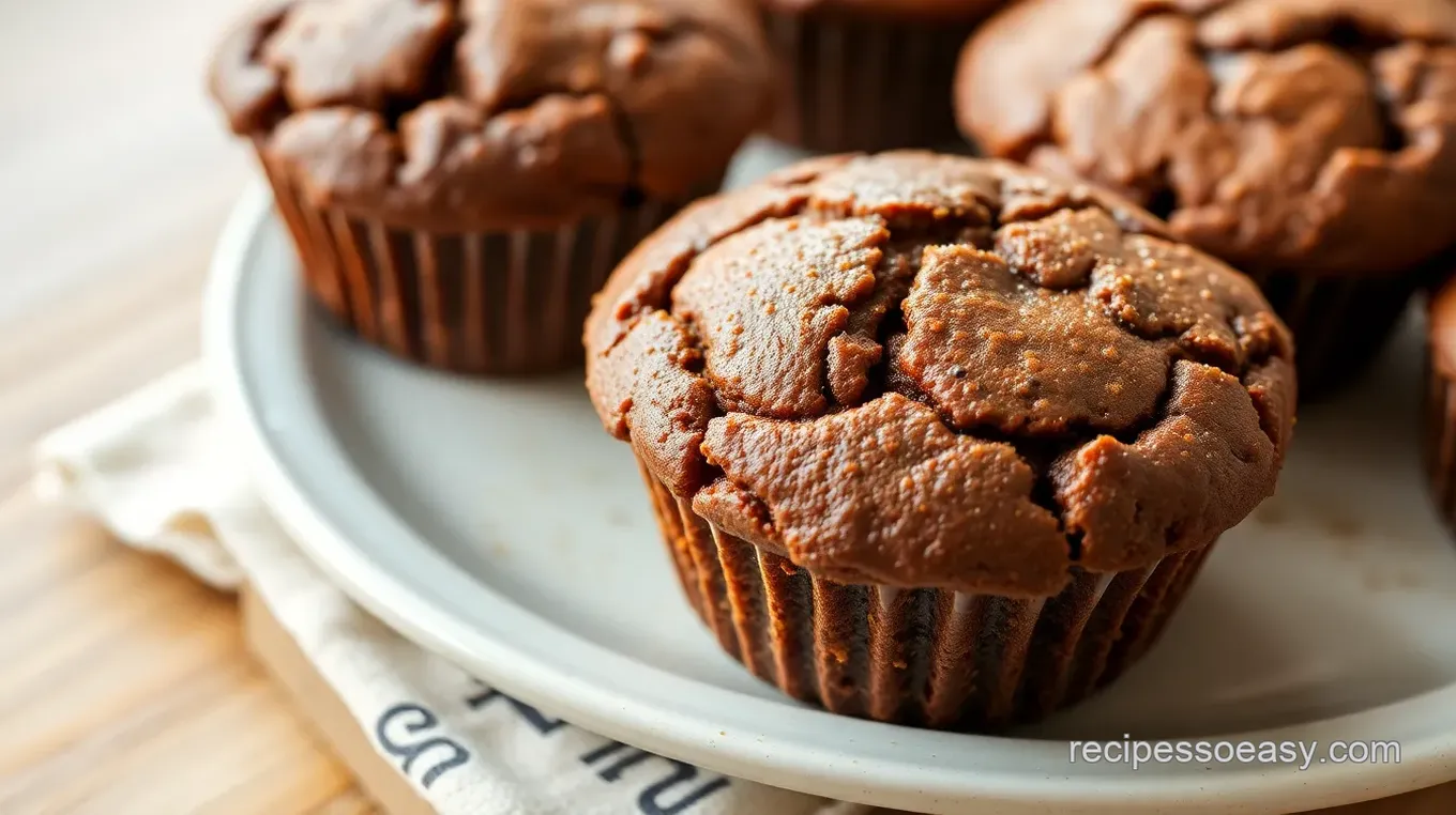 Easy Brownie Banana Muffins