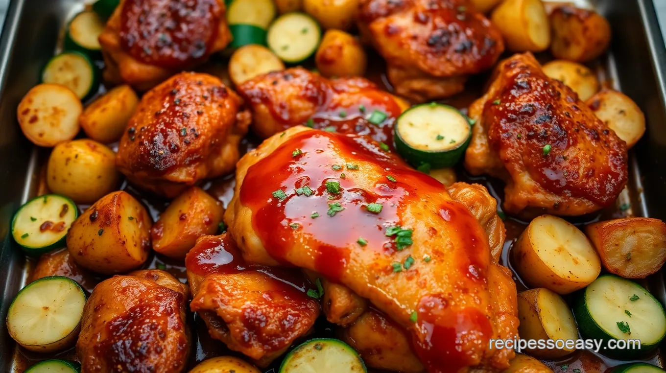 Barbecue Sheet Pan Chicken with Original Barbecue Sauce