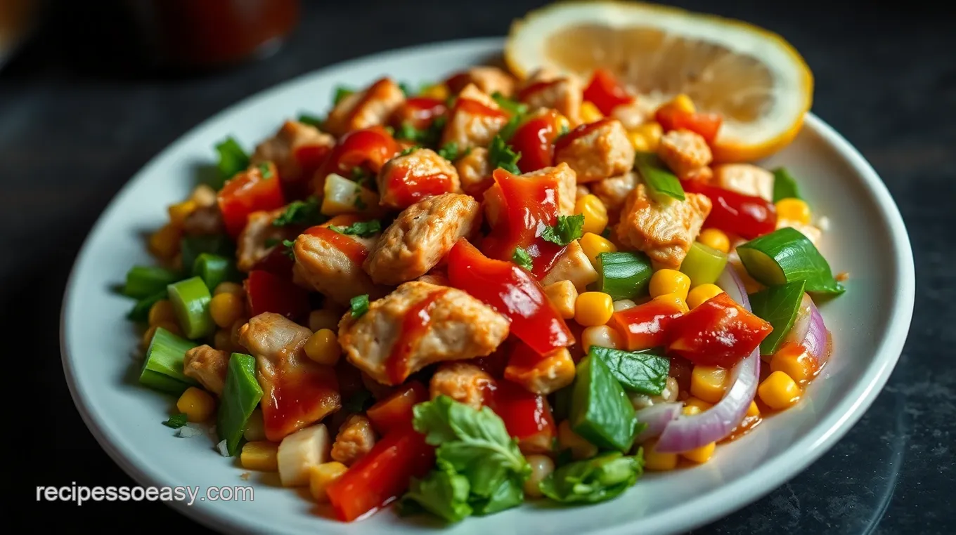 BBQ Chicken Salad with Original Barbecue Sauce