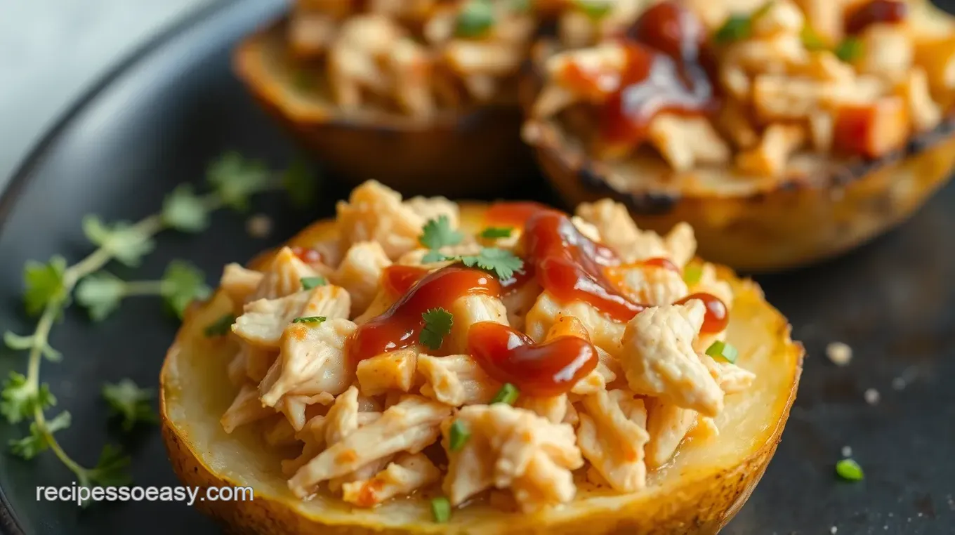 Chicken and Slaw Potato Skins