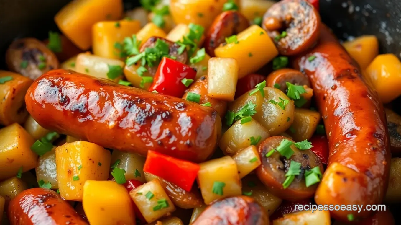 BBQ Sausage & Pepper Packets