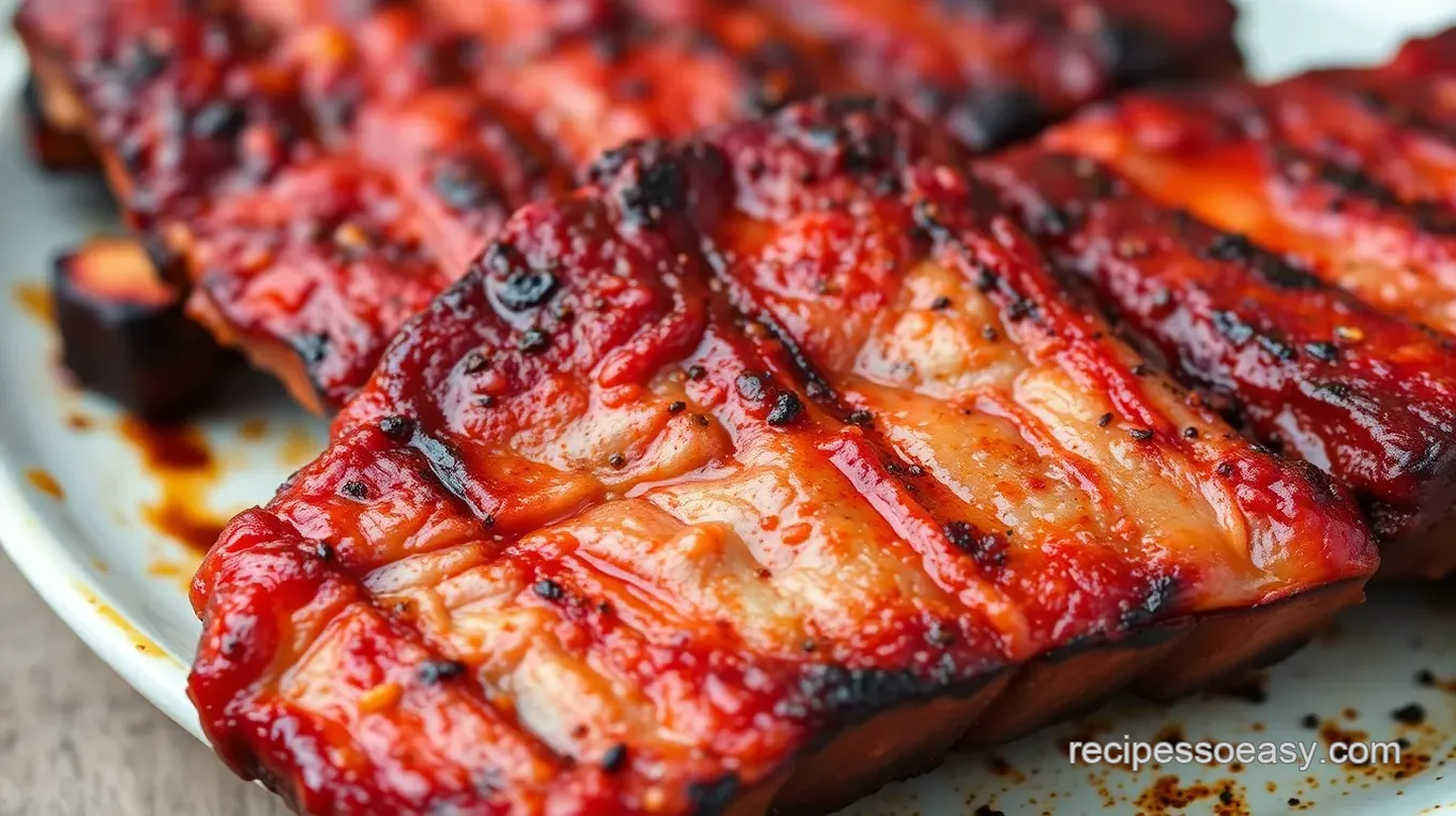 Grilled Midsummer Ribs with Barbecue Sauce