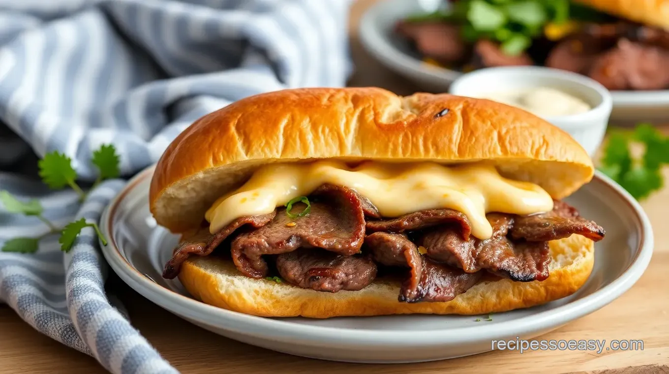 BBQ Flank Steak Sandwich with Honey Chipotle Barbecue Sauce