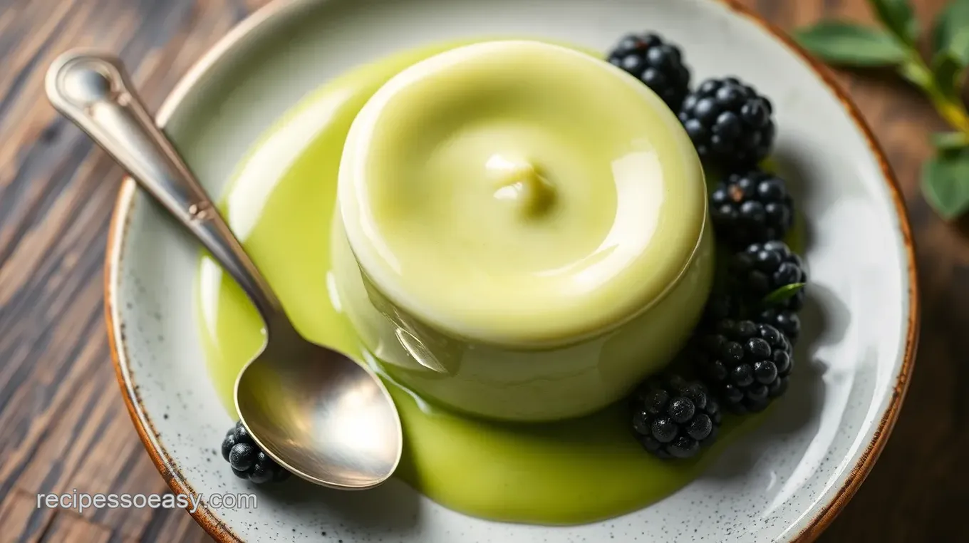 Recipe for food that contains form gels: Ultimate Matcha Green Tea Panna Cotta!