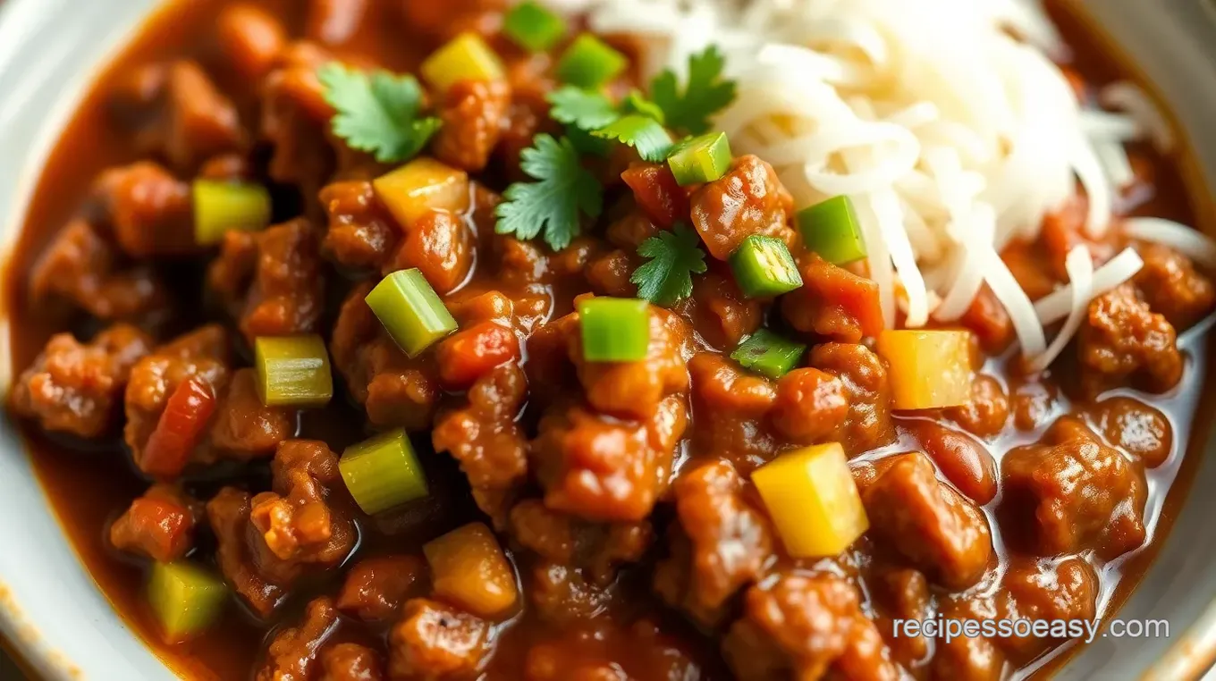 Spicy Garlic Chili with Sweet Baby Ray's Hot Sauce