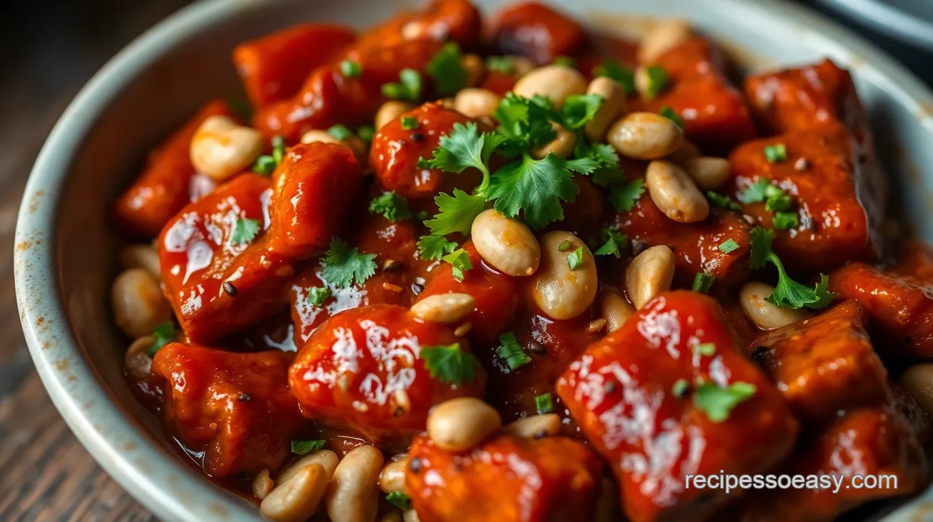 Sweet Red Chili Spare Ribs with Sweet Red Chili Sauce