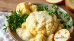 Bake Cauliflower with Creamy Cheese Sauce