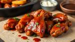 Bake Chipotle Wings with Smoky Barbecue Sauce