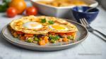 Bake Tortilla with Veggies & Eggs | Quick Meal