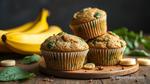 Bake Spinach Banana Muffins - Healthy Snack