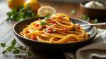 Sautéed Spaghetti with Garlic Lemon Twist