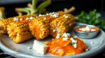 Grill Corn with Spicy Buffalo Sauce