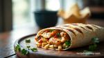 Grilled Chicken Burrito with Unique Flavor