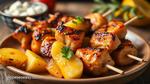 Grilled Chicken Kabobs with Pineapple Delight