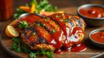 Grilled Chicken with Sweet Baby Ray s Sauce