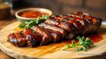 Grilled Sirloin Steak with BBQ Glaze