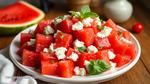 Quick Watermelon Feta Salad - 10 Minutes