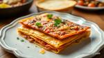 Bake Spicy Beef Cheesy Tortilla Layers