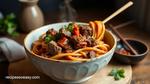 Stir-Fry Spicy Beef Noodles in 25 Minutes