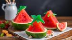 Creative Watermelon Treat with Gummy Sharks