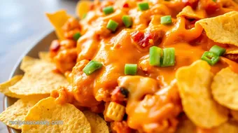 Bake Buffalo Chicken Nachos with Cheese