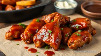 Bake Chipotle Wings with Smoky Barbecue Sauce