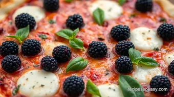 Bake Easy Blackberry Basil Pizza in 30 Min recipe card