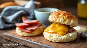 Bake Ham on Biscuits with Honey Mustard