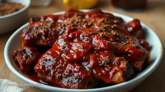 Easy Barbecue Maple Cinnamon Sticky Ribs: A Comfort Meal You'll Love! recipe card