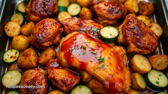 Best Barbecue Sheet Pan Chicken: Simple and Scrumptious! recipe card