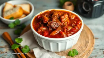 Chili with Beef and Barbecue Flavor