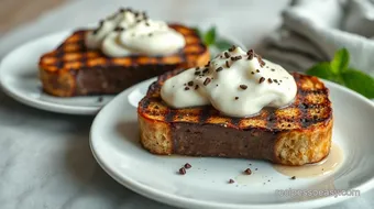 Grilled Chocolate Toast with Creamy Delight