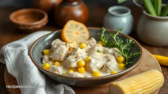 Cook Creamy Chicken with Corn in 10 Min