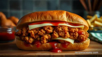 Ultimate Crispy Fried Chicken Sandwich with Ray's Secret Sauce recipe card