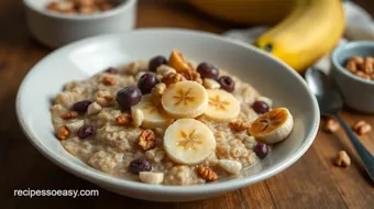 Bake Banana Oatmeal with Nuts & Fruits