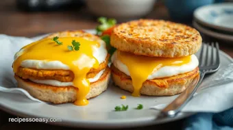 Fried Egg Sandwiches with Cheesy Goodness