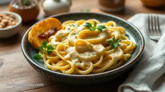 Cook Fusilli with Creamy Mustard Sauce