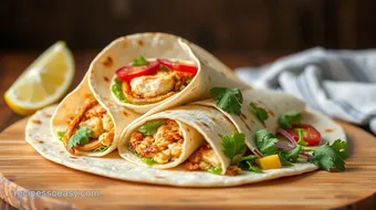 Grilled Chicken Tortilla Wraps in 15 Minutes