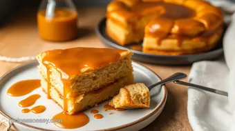 No-Bake Caramel Biscuit Cake Delight