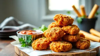 Fried Chicken Nuggets Crispy & Easy