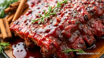 Easy Holiday Spice Baby Back Ribs with Original Barbecue Sauce recipe card