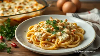 Bake Tuna Pasta with Creamy Cheese Goodness