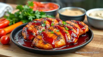 Grill Chicken with BBQ Sauce & Italian Flavor