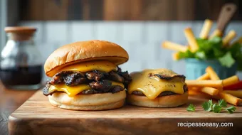 Grilled Brisket Double Cheeseburger Delight