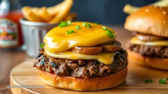 Grilled Burgers with Spicy Cowboy Butter recipe card