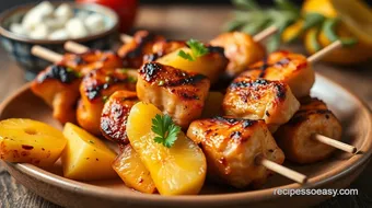 Grilled Chicken Kabobs with Pineapple Delight