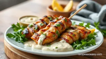 Grilled Chicken Shish Tawook with Garlic Sauce