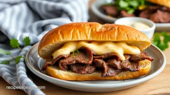 Grilled Flank Steak Sandwiches with Zesty Sauce recipe card