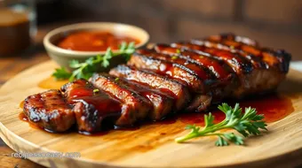 Grilled Sirloin Steak with BBQ Glaze