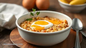 Oven-Baked Egg Yogurt Oatmeal Dish